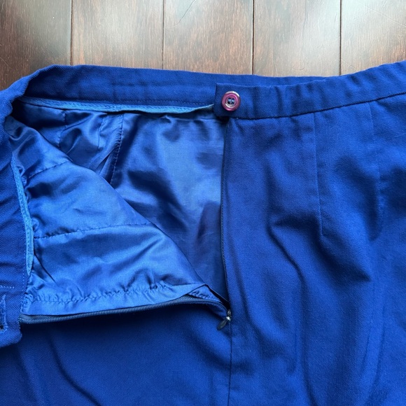 Pendleton Women's Vintage 100% Wool Skirt Size 8 Petite Preppy Academia Blue - Picture 7 of 7